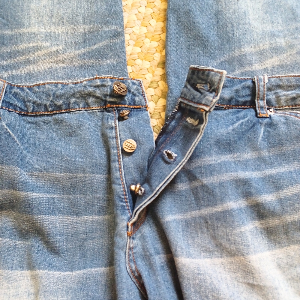 HP🔥Men's Denim House Distressed Button Fly Jeans (44x31) - Picture 10 of 10